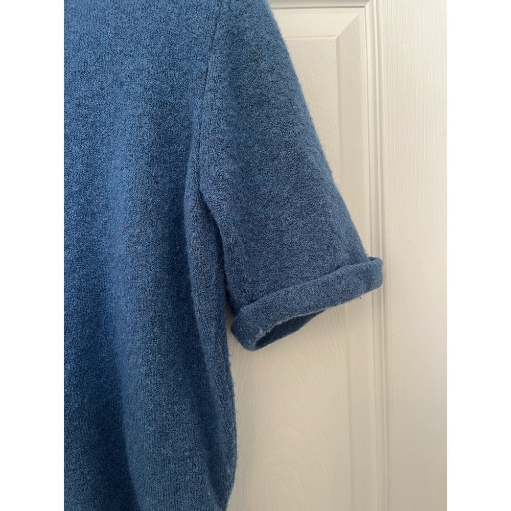 J.Crew Women's Blue Wool Blend Sweater Top Small Cozy Preppy Cottagecore Fairy - Picture 3 of 5